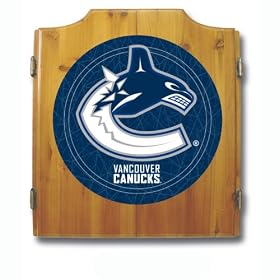 NHL Vancouver Canucks Dart Cabinet includes Darts and Board by 