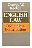 English law, the judicial contribution