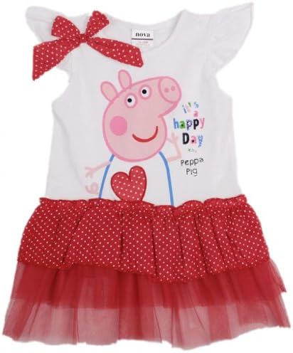 New 2014 Summer Peppa Pig dress for girl , 100% cotton, girl clothing