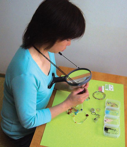 Cover image : hands free LEDライト付き拡大鏡 130mm 【1.5倍大型レンズ】 HE-06