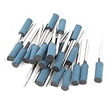 uxcell　マウントポイント　研削ビット　ラバーポイント　円筒型　ポリッシャーバール　回転具　研磨ツール　ゴム砥石　金属　6x3mm　22個