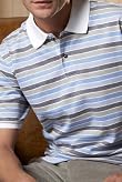 Blue Harbour Luxury Pure Cotton Multi Stripe Polo Shirt [T28-6654B-S]
