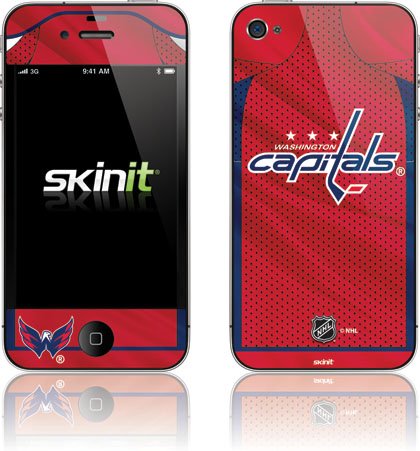 Skinit Washington Capitals Home Jersey Vinyl Skin for Apple iPhone 4 / 4S