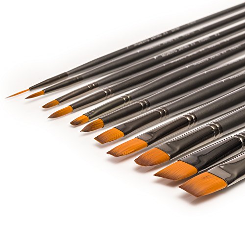 Art Brushes. Professional Artist Paint Brushes for Watercolor, Acrylic