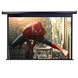 Elite Screens VMAX2 Electric projection Screen, 16:9 Aspect Ratio-106in (Max White), 24 inches of Black Drop