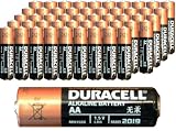 50 Pack Duracell Coppertop MN1500 AA Batteries Expired 2018 or After