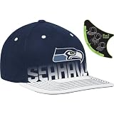 Reebok Seattle Seahawks Youth Sideline Player Pro Shape Flat Brim Flex Hat Youth