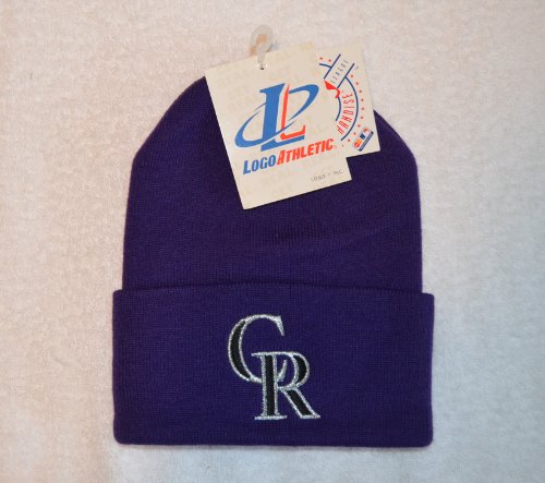 Colorado Rockies Vintage Purple Beanie Hat - Cuffed MLB Knit Cap