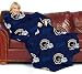 St. Louis Rams Adult Comfy Throw Blanket with Sleeves