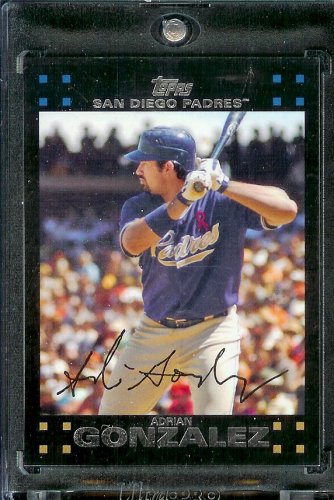 2007 Topps #138 Adrian Gonzalez San Diego Padres Baseball Card - Mint Condition - Shipped in Protective Display Case!