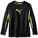 PUMA Big Boys' Long-Sleeve Logo T-Shirt