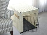 Dog Crates Mr. Herzher's Wicker Dog Crate Medium, Natural with a Square Door
