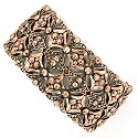 Fabulous Filigree Burnished Copper Tone Bracelet