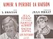 JEAN FERRAT : AIMER A PERDRE LA RAISON Chant/Piano + Accords (feuillet) [Partition]