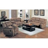 Binghamto Sand Microfiber Reclining Sofa Set Acme 5935-36-37