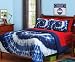 Blue & White Tie Dye Reversible Full / Queen Comforter Set (3 Piece Bedding)