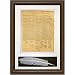 The Declaration of Independence. High Quality Replica of Historical document. Genuine Parchment & Quill. Framed and Matted