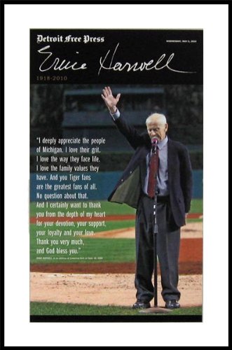 Detroit Tigers - Free Press - Ernie Harwell Speech 2009 - Wood Mounted Poster Print