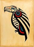 Smoked Salmon Traditional Raptor Wood Box Natural Style, 4 oz