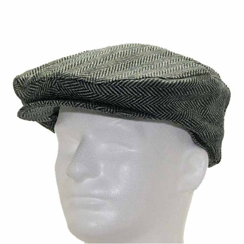Classic ENGLISH DRIVER Herringbone Wool Ivy Cap Hat Scaly ALL SIZES
