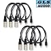6 3ft XLR M RCA Patch Snake Cable 3' GLS Audio