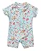 BeautyIn Girls Rash Guard Short Sleeve Swimming Costume Floral Swimsuits