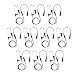 10 Pack BOMMEOW BCT22-S2 2-Wire Clear Coil Surveillance Kit for Sepura STP8000