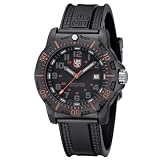 Luminox 8815 Luminox Navy Seal 20th Anniversary Seal 8815 Black Red Dial New Evo Strap Mens Watch by Luminox