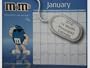 M&M's Chocolate Candies Characters 2010 14 Month Mousepad Calendar