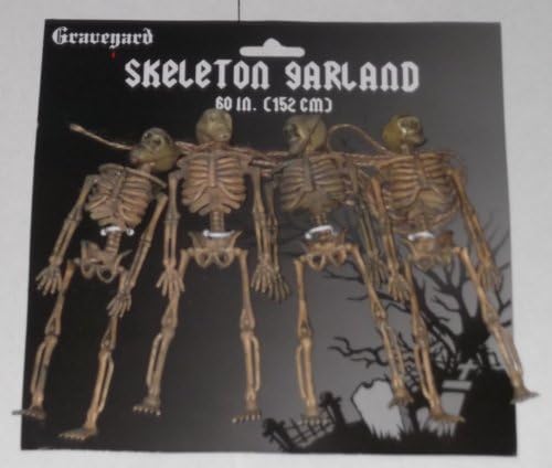Skeleton Garland 60 inches Halloween Decor Bones