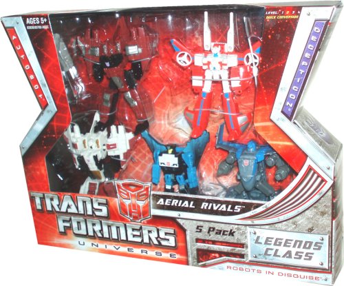 Transformers Universe Classic Series Legends Class 5 Pack 3.5 Inch Tall Action Figure Set AERIAL RIVALS with 3 Autobot Figures (AUTOBOT BLADES, AIR RAID and SKYDIVE) Plus 2 Decepticon Figures (THRUST and RAMJET) 51aZVrEhDML Transformers Universe Classic Series Legends Class 5 Pack 3.5 Inch Tall Action Figure Set AERIAL RIVALS with 3 Autobot Figures (AUTOBOT BLADES, AIR RAID and SKYDIVE) Plus 2 Decepticon Figures (THRUST and RAMJET)