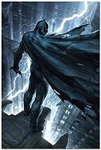 Nestain Batman viewed from behine - The Dark Knight Return Game Comic Poster 24"