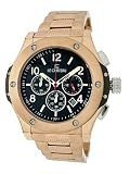 Le Chateau Men’s 5414M_BLK Sports Dinamica Collection Rose-gold Watch