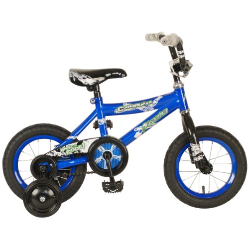 Piranha Boy's Codebreaker Bike (Blue/Black, 12-Inch)