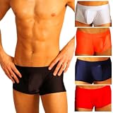 Mens New Solid Hot Body Boxer Swimsuit Gary Majdell Sport