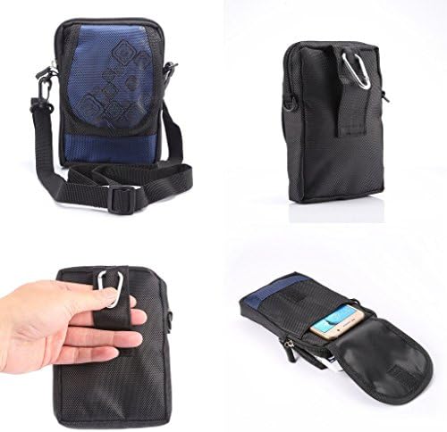 Sport&outdoor Bag Waist Pack Bag Cross Body Shoulder Casual Bag Nylon polyester Pear Bag Apple iphone 5SE/5S/5C/6/6 plus/Galaxy Note 5/S6 and Other Phone under 6.3 inch(Model-LB06-Blue)