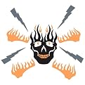 Hip In A Hurry - Skull With Flames