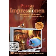 Plasma Impressionen - Kaminfeuer, Aquarium & tropische Sonnenunterg�nge