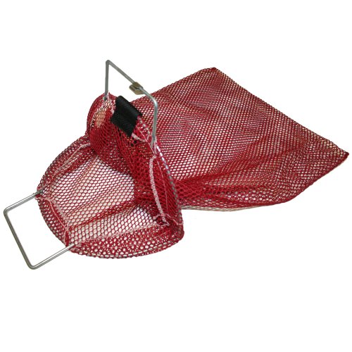 JCS Small Uncoated Galvanized Wire Handle Mesh Catch Bag, Approx. 15inch x 20inch, 7 Popular Colors