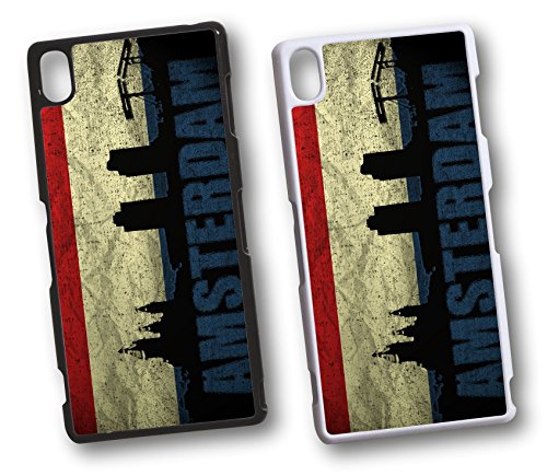 Sony Xperia Holland Amsterdam Hard Tasche Flip Hülle Case Cover Schutz Handy Xperia Z2 Schwarz