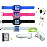 Buy CrazyOnDigital 12-in-One Watchband and Accessory Bundle for iPod nano 6G