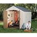 Lifetime 6405 8-by-10-Foot Outdoor Storage Shed with Window, Skylights, and Shelving