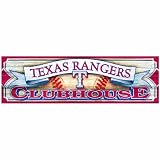 MLB Texas Rangers 9-by-30 Wood Sign