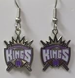 NBA Dangling Earrings - Sacramento Kings Logo