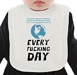 Every frickin day ネクタイを有する有機ビブ Medium