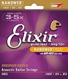 Elixir Nanoweb AR フォスファーブロンズ弦 Light アコースティックギター弦