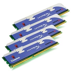 Kingston HyperX - Memory - 8 GB : 4 x 2 GB - DIMM 240-pin - DDR3 - 1600 MHz / PC3-12800 - CL8 - 1.65 V - unbuffered - non-ECC