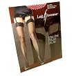 Leg Avenue Fishnet Thigh Hi Pantyhose with Lace Top Red