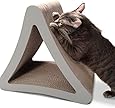 PetFusion 3-Sided Vertical Cat Scratcher and Post (Standard Size, Warm Gray)