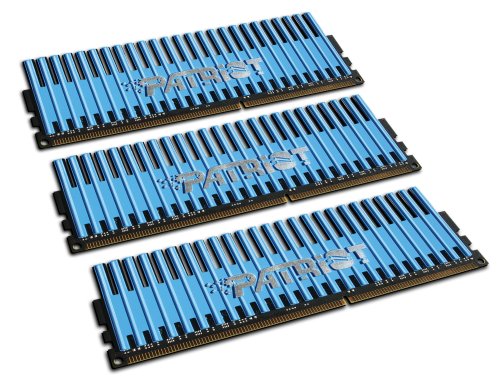 Patriot PVT36G1333ELK Extreme Performance Viper Series PC3-10666 DDR3 1333 6GB 3 x 2GB Intel XMP Ready  CL 9 Non ECC Triple Channel Kit (Blue)